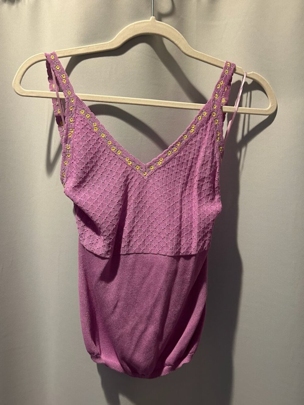Sweater-knit cami / tank top